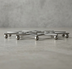 Soporte para ollas de acero inoxidable con forma de estrella, resistente al calor, protector de utensilios de cocina para mesa - Product Image 3