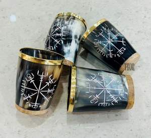 Nuevo Diseño Ecológico, Taza de Cuerno Vikinga Hecha a Mano con Materiales Orgánicos, Moderna, para Restaurantes, Hoteles y Bares, Precio Razonable - Product Image 1