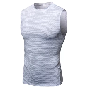 Camiseta Deportiva de Gimnasio para Hombre con Logotipo Personalizado, Impresión 3D, Chaleco de Fitness para Correr, Chaleco Elástico Ajustado de Secado Rápido - Product Image 1