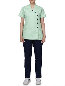 Uniformes Médicos de Verano de Alta Calidad al por Mayor para Enfermeras y Doctores, Conjuntos de Uniformes Quirúrgicos Unisex con Logotipo Personalizado, Spandex - Product Image 3