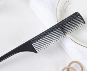 Venta al por mayor de peluquero de salón Antiestático de fibra de carbono personalizado-Rat-Tail-<span class=keywords><strong>Comb</strong></span> en venta - Product Image 2