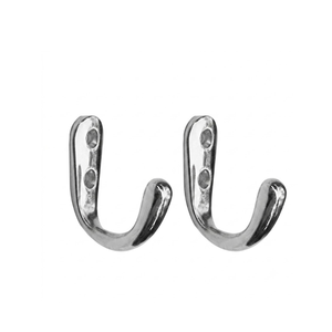 Premium Quality Single Pin Stainless Steel Cloth wall mountedSS202 Wall Mounted Heavy Duty Rustproof Towel and Coat Hanger for B - Product Image 2