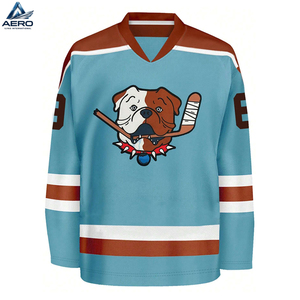 Jersey de Hockey sobre Hielo Sublimado, de Alto Rendimiento, Personalizado, de Primera Calidad, Ligero y Cómodo, para Equipos Deportivos - Product Image 1