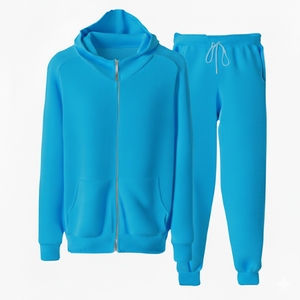 Ensemble de survêtements décontractés pour femmes de haute qualité, 2 pièces, avec logo personnalisé, en coton respirant, ensemble deux pièces avec sweat à capuche - Product Image 1