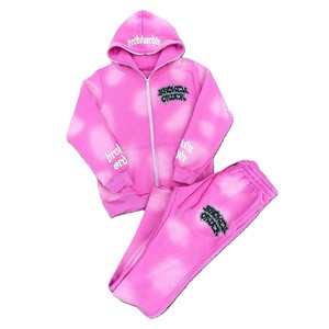 Breaktheorder Full Zip Hoodie and Pants Set Streetwear Tracksuit Unisex Adult Autumn Breathable Polyester <b>Jogging</b> <b>Suit</b> - Product Image 6