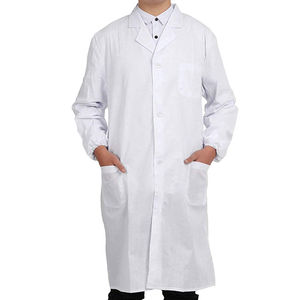 Bata de Laboratorio Clásica de Alta Calidad, Unisex, Talla XL, Tejido de Algodón y Poliéster, Uniforme Médico Hospitalario con Detección de Agujas - Product Image 1