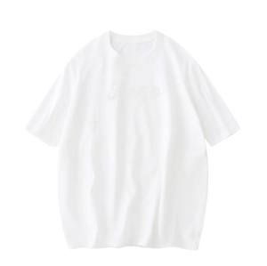 T-shirt personnalisé pour femmes de haute qualité, vêtements décontractés d'été, uni, blanc, en vrac, en coton biologique doux, streetwear féminin, haut graphique - Product Image 5