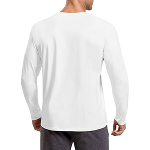 T-shirt à manches longues pour homme, coupe ajustée, décontracté, en coton, style tendance - Product Image 2