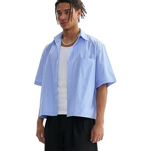 เสื้อเชิ้ตผู้ชายลายสก็อตแขนสั้นลำลอง ผ้าฝ้ายน้ำหนักเบา รับผลิตตามแบรนด์ ขายส่งจำนวนมาก - Product Image 2