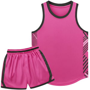 Ensemble d'uniformes de basketball pour femmes à bords ourlés, maillot et short d'équipe personnalisés par sublimation, vêtements de sport sans manches pour l'entraînement féminin - Product Image 1