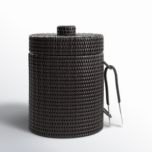 Handmade ice bucket rattan cooler <b>box</b> drink chiller container for <b>camping</b> picnic outdoor dining - Product Image 2