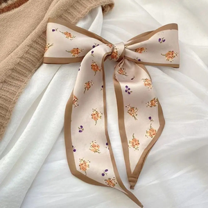 1/4 unidades de pañuelos de seda finos con tacto de seda, fular, cinta, accesorios para el cabello, diadema, pañuelos para la cabeza, pañuelo para la muñeca, para mujer, primavera - Product Image 4