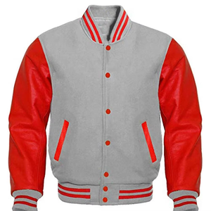เสื้อแจ็คเก็ตวาร์ซิตี้สีม่วงทองสำหรับผู้ชาย ทำจากขนสัตว์ 100% คอตั้ง สไตล์ลำลอง ทรงปกติ ให้ความอบอุ่น กันลม เหมาะสำหรับฤดูหนาว - Product Image 1