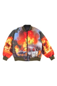 Veste bomber matelassée pour homme, taille plus, écologique, coupe-vent, séchage rapide, réversible, imperméable, respirante, doublure en satin - Product Image 3