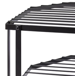OEM/ODM Vietnam 3 Tier Kitchen Corner Shelf <b>Rack</b> Metal Frame Spice Cup <b>Dish</b> Storage Organizer for Countertop Home Use - Product Image 3