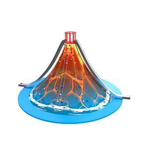 Fasilitas permainan interaktif untuk tempat bermain anak-anak, perosotan memanjat lensa kerucut dalam ruangan/warna-warni - Product Image 6