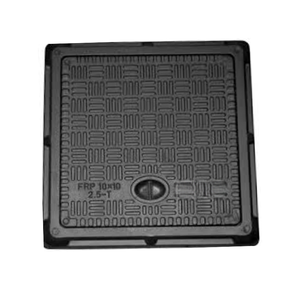 Tapa de alcantarilla industrial de FRP de alta resistencia D400, cubierta de drenaje compuesta para acceso a servicios públicos - Product Image 3