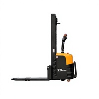 Gerbeur électrique sur pied 2 tonnes 3m à double levage pour logistique et atelier, couleur personnalisable, mise à niveau de batterie en option, accessoires
