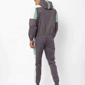 Ensemble de survêtement unisexe color block délavé à l'acide en polyester/coton, sweat à capuche zippé et pantalon de jogging, respirant, séchage rapide, pour sports d'hiver et décontracté - Product Image 6