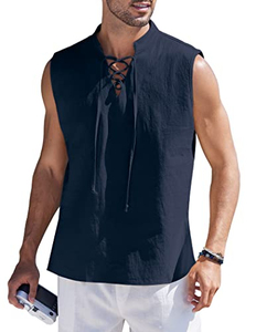 Men's Eco-Friendly 100% Cotton Tank <b>Top</b> Stretch Sleeveless Casual Athletic Workout <b>Vest</b> Comfortable Daily Wear - Product Image 1