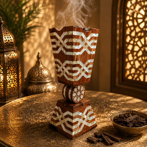 Best Selling MOP Inlay Bakhoor Burner Set Star Shaped Tray and Storage <b>Box</b> Shell Inlay Arabic Incense Burner <b>Ramadan</b> Eid <b>Gift</b> - Product Image 5
