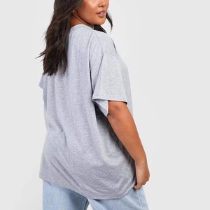T-shirts pour femmes tendance, à séchage rapide, à épaules tombantes, avec logo personnalisé, étiquette privée, col rond. - Product Image 2