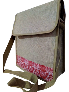 Bolsa de Mensajero de Yute Bohemia de Lujo con Logotipo Personalizado |   Bolso cruzado estampado con cremallera para mujer |   Proveedor Mayorista OEM Ecológico - Product Image 4