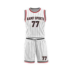 Uniforme de basketball sublimé personnalisé de haute qualité pour équipe et club, grandes tailles, respirant, anti-transpiration, anti-bactérien, séchage rapide - Product Image 1