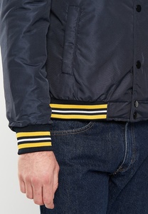 Men's High Quality Custom Embroidery Patch Satin 100% Polyester Bomber Letterman Baseball Satin Varsity Jacket For Men - Product Image 5