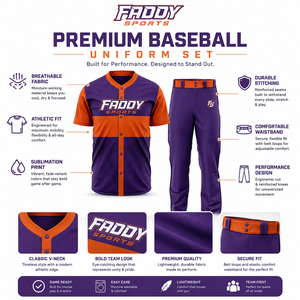 Uniforme de baseball personnalisé sublimé, tenue de sport complète pour équipe, vêtements de sport pour hommes, respirant, séchage rapide, maillot de baseball avec pantalon, vente en gros - Product Image 5