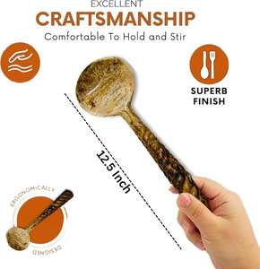 Ensemble de 2 pinces à salade en résine, cuillères à mélanger et à servir à long manche de 31,75 cm pour salades, cuisine et essentiels de cuisine - Product Image 3