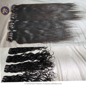 Extensión de cabello rizado ondulado de 20 \ "100% cabello indio Remy virgen negro Natural de alta calidad para trenzar el cabello del templo - Product Image 1