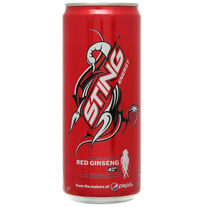 Boisson énergisante Sting à la fraise, 330 ml, saveur sucrée, boisson estivale chaude, en pack de 24 canettes, vente en gros - Product Image 1