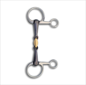 En gros Mors de cheval en acier inoxydable, mors à gêne, mors à double articulation, mors à lozenge en laiton, mors en fer doux, avec logo personnalisé, pour l'équitation - Product Image 3