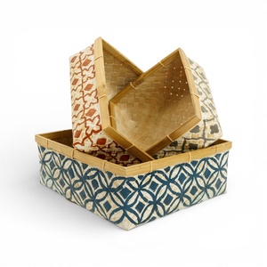 Premium quality bamboo jewellery <b>box</b> packaging crafted by hand <b>hamper</b> boxes with logo support - Product Image 3