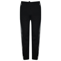 Setelan Olahraga Pria Hitam Abu-abu Resleting Penuh Kerah Tegak Bahan Polyester Bernapas Sporty Regular Fit Saku Samping Pakaian Musim Gugur