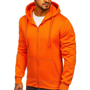 New Arrival 2026 Solid Men Winter Hoodie Cotton Fleece Regular Fit Distressed <b>Zip</b>-<b>Up</b> Hoodie Anti-Shrink Breathable - Product Image 3