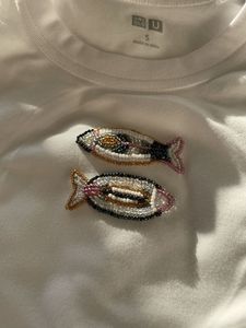 T-Shirt for Beaded Embroidery Seed Beads Fashion Tank <b>Top</b> Stylish Fashion Seed Beads Hand Hot Selling For Customize Color White - Product Image 2