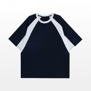 Camiseta de Algodón Extra Grande con Logotipo Personalizado, para Hombre y Mujer, Suave, Transpirable, Informal, de Verano, de Manga Corta, Bordada - Product Image 2