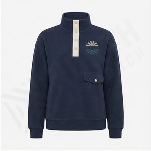 Nueva sudadera superventas con estampado de poliéster y algodón para niña con calidad de manga larga, sudadera de mujer con logotipo estampado de tamaño personalizado de gran tamaño - Product Image 2