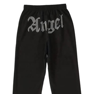 Nouveau design Jogger en molleton avec strass pour femme, style streetwear hip-hop décontracté, personnalisable avec logo OEM, idéal pour le yoga - Product Image 6