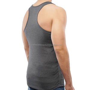 Nouveauté Débardeur Homme Couleur Unie Style Musclé avec Design Unique Débardeur Tricoté Casual du Fabricant - Product Image 2
