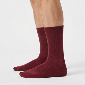 Chaussettes côtelées mi-hautes pour hommes, douces, extensibles, longues, décontractées, respirantes, tricotées, pour usage quotidien – Fabricant - Product Image 5