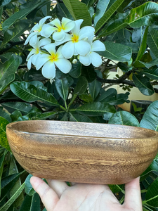 Bol à pâte moyen en bois d'acacia, 10 oz, 8"x4”x2” |   Vase à bougie |   Bol ovale |   Bols à bougies |   Décor en bois |   Décoration intérieure | - Product Image 5