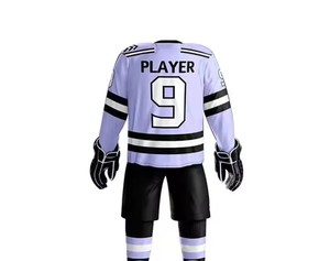 Nuevo Conjunto de Uniforme de Hockey sobre Hielo para Hombre, Manga Corta, 100% Poliéster, Tela Resistente, Secado Rápido, Transpirable, Antibacteriano - Product Image 6