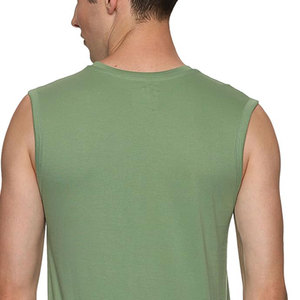 Débardeurs de sport décontractés pour hommes, best-seller, design côtelé personnalisé, débardeurs de gym grande taille, tricotés extensibles, coupe ajustée, couleur unie, personnalisables - Product Image 3