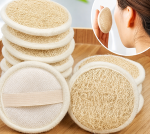 Éponges démaquillantes réutilisables en loofah écologique pour une peau éclatante à la façon coréenne – Routine de beauté quotidienne - Product Image 1