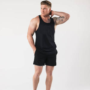 Camiseta de Tirantes Personalizada para Hombre HH-TG-0022, para Gimnasio, Fitness, Culturismo, Secado Rápido, Cuello Redondo, Poliéster/Algodón, 3D - Product Image 4