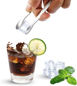 Elegant Stainless Steel Ice Tongs Premium Beverage Serving Accessory Commercial Kitchen <b>Bar</b> <b>Tool</b> - Product Image 1