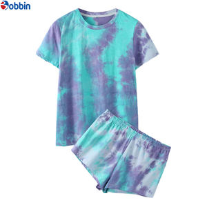 Conjunto deportivo personalizado para hombre, talla grande, transpirable, cómodo, unisex, conjunto de pantalones cortos con efecto tie-dye, nueva colección de verano - Product Image 2